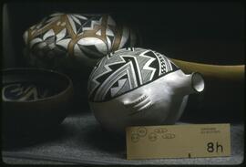 Hopi and Pueblo pottery in visible storage