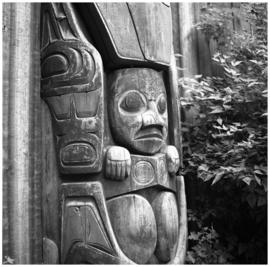 House Frontal Totem Pole, UBC Totem Park