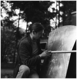 Coppers artist at work, 1976-77
