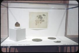 Stone seal & 3 bronze mirrors, Han Dynasty