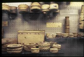 Baskets on display in visible storage