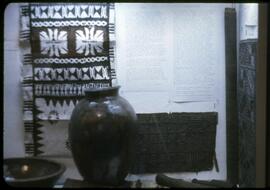 Pottery and other items from the "Melanesian Culture" exhibit