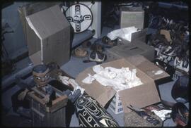 Museum of Anthropology items being unpacked