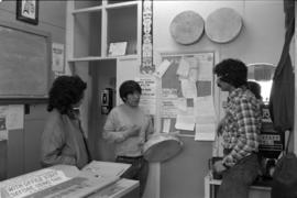 Norman Tait at the Native Education offices