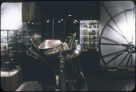 A saddle on display at the Vancouver Centennial Museum