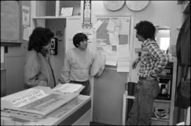 Norman Tait at the Native Education offices