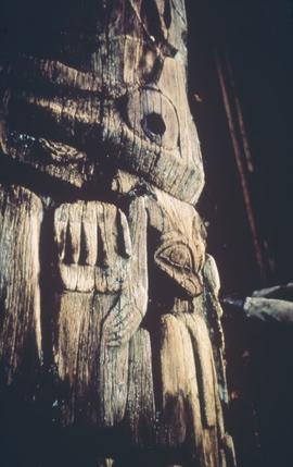 Bear, wolf and frog totem pole, Anthony Island