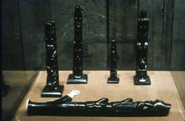 Argillite sculptures in the winter dance room