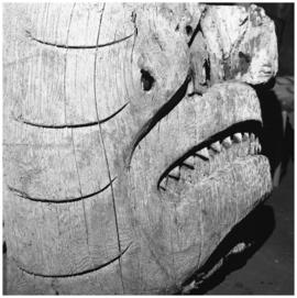 Fragments of Halibut pole and others, U.B.C.