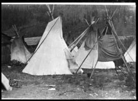 View of tipis