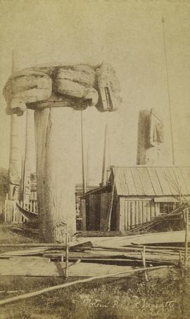 Totem poles at Massett