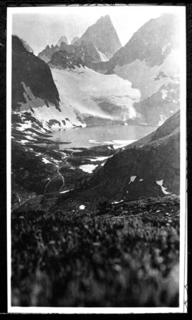 View of mountains and lake