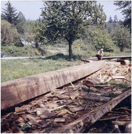 Dan George, canoe building