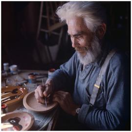 People (Haida): man painting