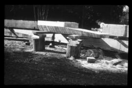 Doug Cranmer carving at UBC