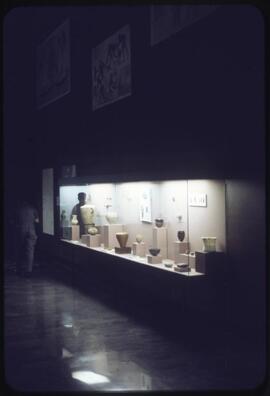 Pottery display in the National Museum of Anthropology in Mexico