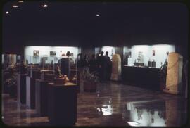Interior view of the National Museum of Anthropology in Mexico