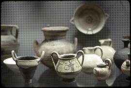 Greek and Cypriot pottery display