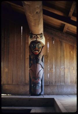 Interior house post, Totem Bite [Bight], Ketchikan, Alaska