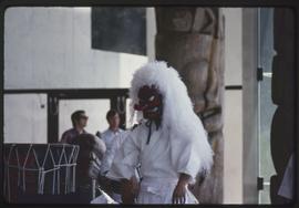 Performer in Tengu mask