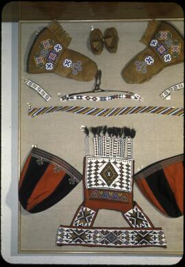 Beadwork gloves, moccasins, belts, and pouches