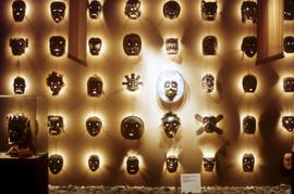 Masks on display in Montréal