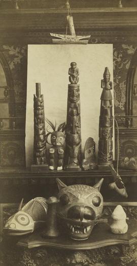 Artifacts: mask, argillite, mauls