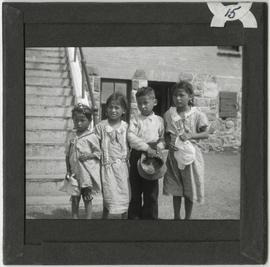 Four Children at Elkhorn Residential School