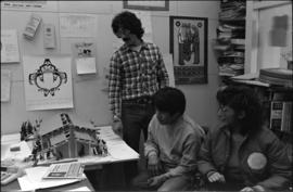 Norman Tait at the Native Education offices