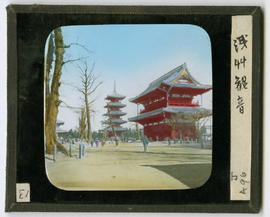 Temple with multiple figures