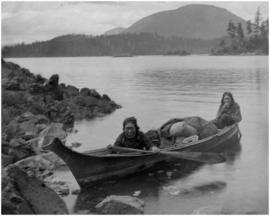 Women in canoe