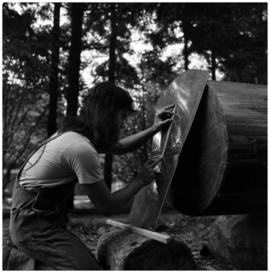 Coppers artist at work, 1976-77