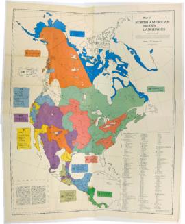 Map of North American Indian Languages /compiled by C.F. and F.M. Voegelin