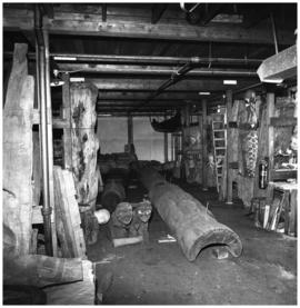 Fragments of Halibut pole and others, U.B.C.