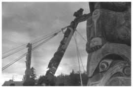 Chief Mungo Martin memorial, pole raising