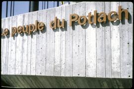 Entrance sign for the pavilion in Montréal