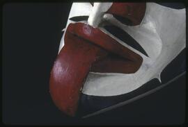 Detail of a mask by Willie Seaweed