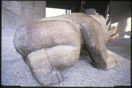 Bill Reid's bear sculpture in the Museum of Anthropology