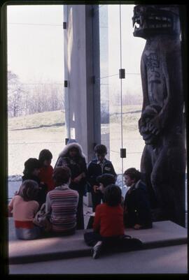 School group at the Museum of Anthropology