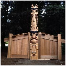 Haida Housefront by Gerry Marks & Francis Williams for National Museum of Ethnology, Osaka, J...