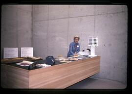 Woman working at front desk