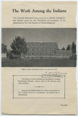 Telfer's room at Alberni Residential School