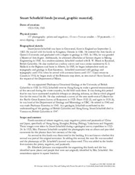 Finding aid - Stuart Schofield fonds