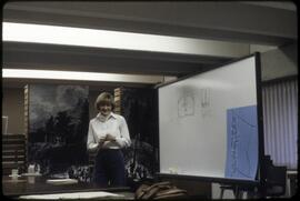 Instructor teaching a drawing class