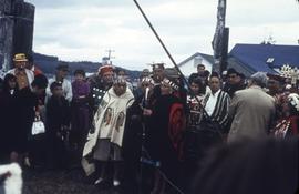 Ceremony for the Mungo Martin memorial pole rasing