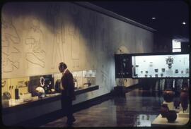 Interior view of the National Museum of Anthropology in Mexico