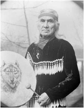 Dan George with drum