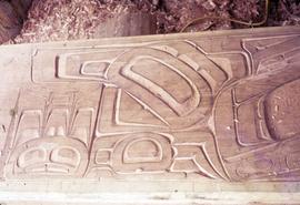Wood relief carving