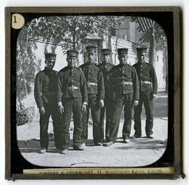 Infantry, Tianjin, China. Late Meiji period.