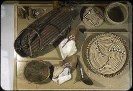 Baskets, moccasins, and other items
